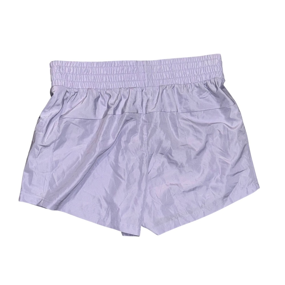 Adidas Woven Golf Shorts Womens Large Purple Tint NEW ADVW0040 Reflective Logo - Picture 2 of 6